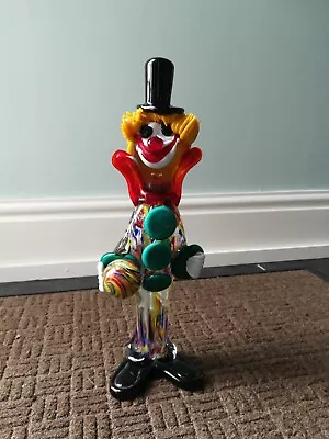 Vintage Murano Glass Clown 38cm (15 Inches) Tall.  • £10