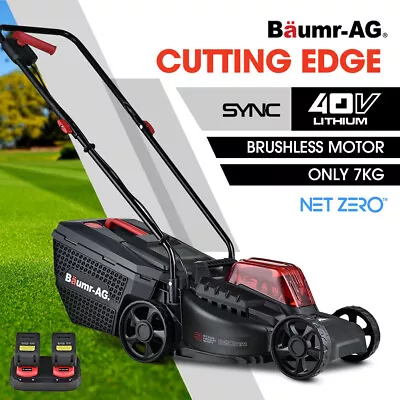 BAUMR-AG 450CX 40V SYNC Cordless Lawn Mower Kit 320mm Lawnmower Electric Battery • $264