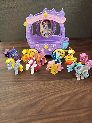 My Little Pony Princess Celestia Carriage With 11 My Little Ponies • $24.98