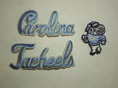 3 University Of North Carolina UNC Tar Heels Patch - Name And Mascot- Lot #3 • $15