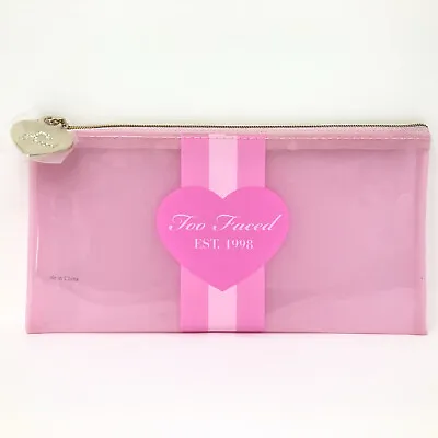 Too Faced Makeup Zip Cosmetic Skincare Travel Pouch PVC Bag • $7.99