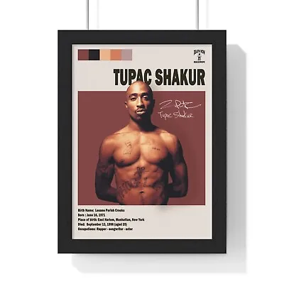 2PAC | Tupac Information Wall Poster | Vintage Poster | Minimalist Music Poster • £29.99