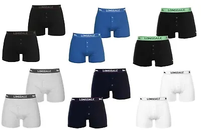 2 Pairs Lonsdale London Boxer Short Boxers Pants Trunks XS S M L XL XXL 3XL 4XL • £14.50