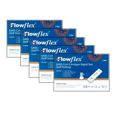 £6.99 • Buy 5X Covid-19 Flowflex Rapid Antigen Lateral Flow Covid 19 Home Test Lft Pharmacy.