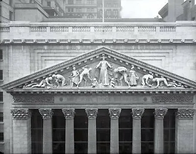 New York Stock Exchange 1909 Wall Street Original Glass Plate Photo Negative  • $750