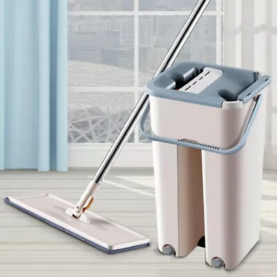 Flat Squeeze Mop Magic Automatic Mop And Bucket • $56.32