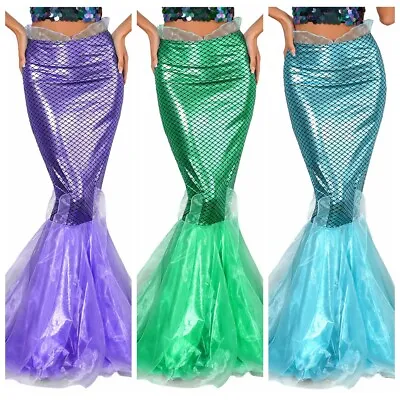 Womens Costume Photography Shiny Party Tail Princess Metallic Carnival Mermaid • $7.43