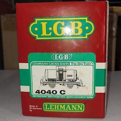 LGB LEHMANN GROSS BAHN  G  SCALE BASF Tank Car 4040C - NIB • $49.95