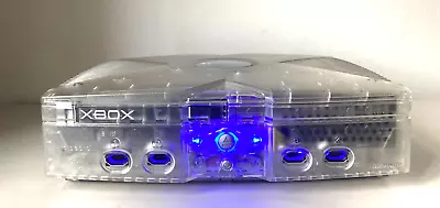 Crystal Original Xbox Console -  Internal HDMI 250GB HDD & Blue LED • £190