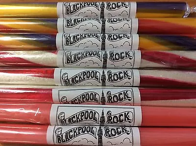£11.50 • Buy Gift Box Of 18 Sticks Of Blackpool Rock - 6 Pink 6 Straw/cream 6 Fruity