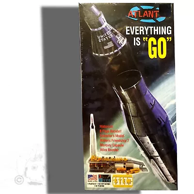 Atlantis 1/110 Scale 'everything Is  Go  Mercury Atlas Rocket Model Kit 1833 • $39.99