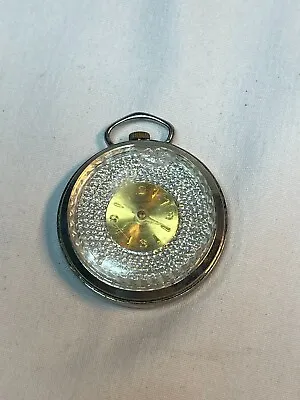 Vintage Ladies Famous Swiss Mechanical Crystal Moving Dial Pendant Watch WORKS • $18.43