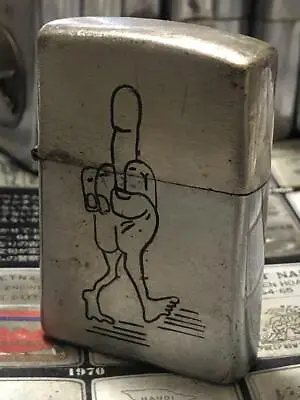 1970-71 Vintage Vietnam Zippo Oil Lighter NUI DAT Fuckman Ignition Confirmed • $326