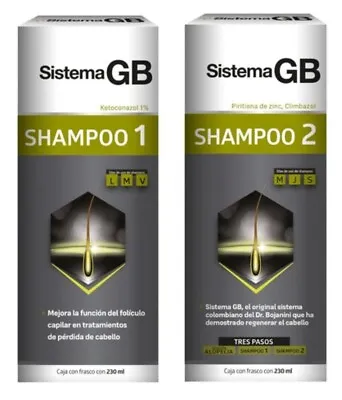 Sistema GB Hair Loss {SET OF 2} Shampoo1 & Shampoo2  HAIR LOSS TREATMENT     GMM • $34.99