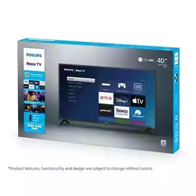 Philips 40  Class FHD (1080p) Roku Smart LED TV (40PFL6533/F7) With Remote&Stand • $210