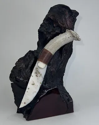 Native American Stone Agate Knife ~ Flint Knapping Decor ~ Beautiful Display • $249.99