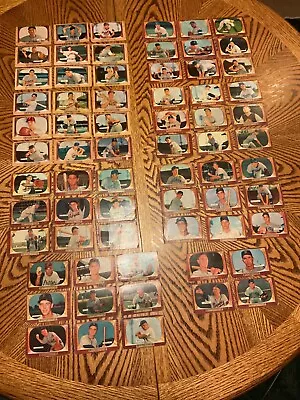1955 Bowman Baseball Lot Of (67) Different Common/semi Star Cards 2-304 • $115