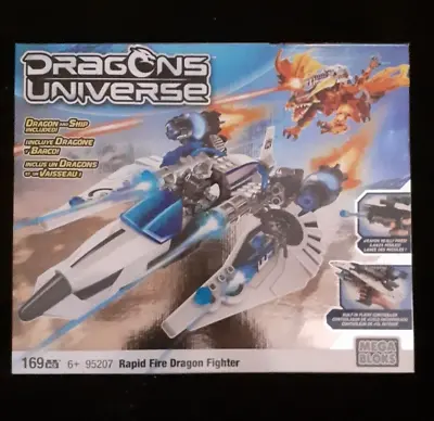 Mega Bloks Dragon's Universe  Rapid Fire Dragon Fighter ~#95207~BRAND NEW/SEALED • $30