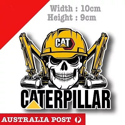 Caterpillar Diesel Power  SKULL Heavy Machinery Mine Sticker • $7