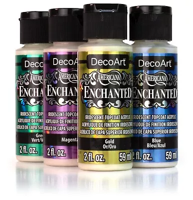 £3.85 • Buy DecoArt Americana Enchanted Acrylic Paint - Transluscent Iridescent Topcoat