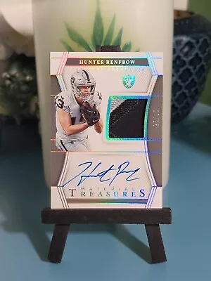 2022 National Treasures Hunter Renfrow Player Worn Patch Autographed Sp # 17/25 • $39