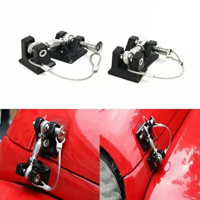 Hood Latches Hood Lock 2pcs Aluminum Catch Locking Kits For Jeep Wrangler JK JL • $45.99