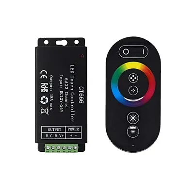 $18.99 • Buy GT 666 LED Touch Controller 12V 24V Remote Control For LED RGB Light Strips