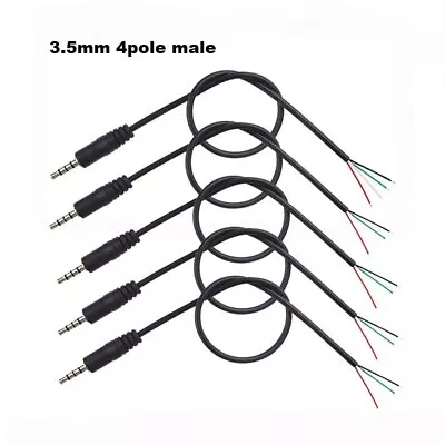 3.5mm 0.3/1M Audio Extension Cable 3Pin 4Pin Male Female Connector Aux Head Core • £3.11