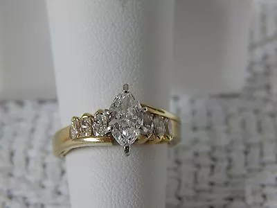 Marques Diamond Engagement Ring 1.41tw 14K Gold GIA • $4750