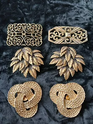 Vintage Ornate Shoe Clips Musi Paris Lot Qty 6 • $9.99