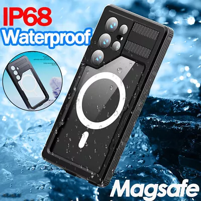 Magsafe Waterproof Case For Samsung Galaxy S24 Ultra 360° Full Protective Cover • £14.59