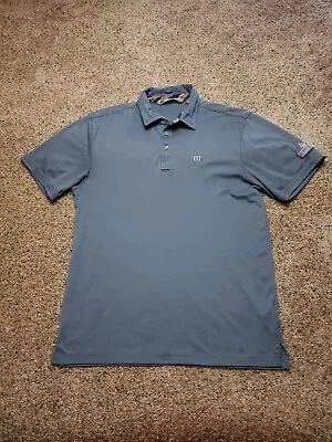 Travis Mathew Polo Shirt Large Mens Blue Short Sleeve Las Vegas Country Club  • $17
