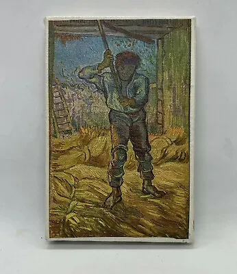 Rare Vincent Van Gogh Saint Rent The Thresher Canvas Print Framed Art 6”x4” 11 • $23.72