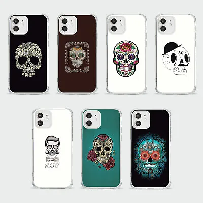 Case For Iphone 15 14 13 12 11 Se 8 Shockproof Phone Cover Sugar Skulls Mexico • £5.99