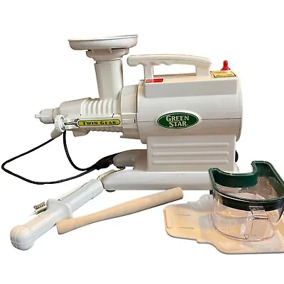 TriBest Green Star GS-1000 Twin Gear Masticating Vegetable Fruit Juicer Works • $97.49