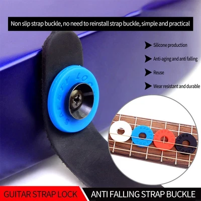 $12.08 • Buy Guitar Accessories Guitar Strap Lock Strap Locks Blocks Electric Guitar Parts