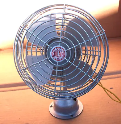 Vintage Chicago MFG Co. 6  Dash FAN Plastic Blades Truck Bus Car Hot Rod Air 12V • $55