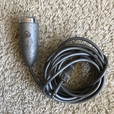 Vintage 1960's VM Voice Of Music Microphone Chrome And Gray RARE UNTESTED • $42