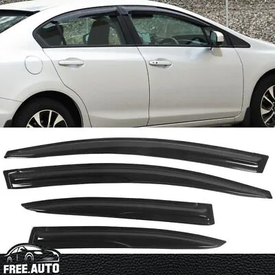 For 12-15 Honda Civic Mugen Style Window Visor Vent Rain Deflector Guard 4PCS • $27.98