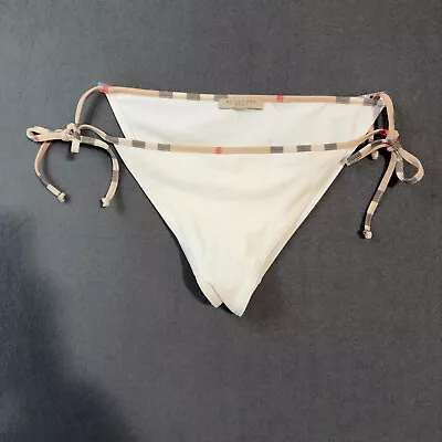 Burberry Brit Bikini Swimsuit Bottom Nova Check Trim Size M • $49.95