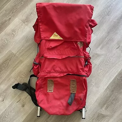 Kelty Vintage Retro 70's Red External Frame Hiking Backpack Size Large • $119.95