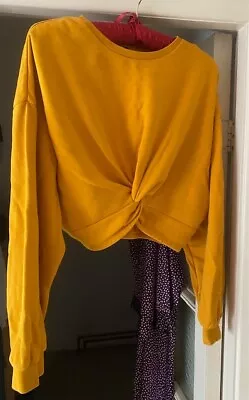 H&M Mustard Yellow Top Size Medium • £2