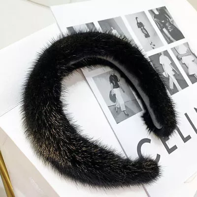 Women's Luxury Winter Headband Mink Fur High Quality Lady Fashion Hair Hoop • $16.11