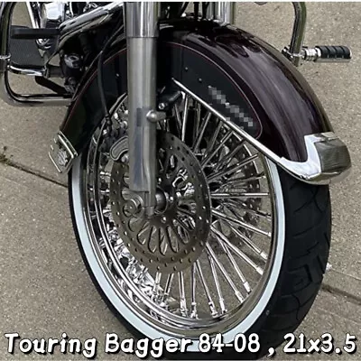 $369.08 • Buy Touring Bagger 21  21x3.5 Fat Spoke Front Wheel Rim For Harley Road Glide FLHTC