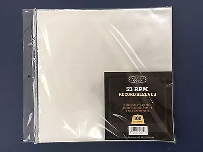 200 Clear Poly Plastic LP Outer Sleeves 2 Mil 12  Vinyl 33rpm Record Album Cover • $29.98