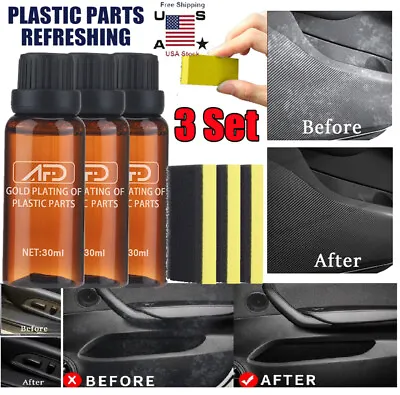 3XPlastic Parts Refurbish Agent Car Exterior Restorer For Plastic PartsRefurbish • $11.06