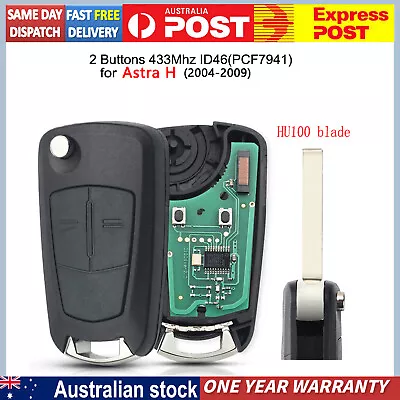 Complete Key For HOLDEN ASTRA H 2005-2009 Fits Remote Control Flip Fob 2 Button • $25.79