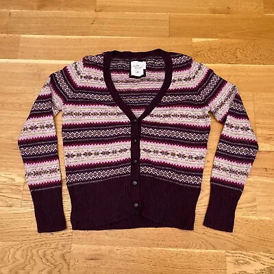 £19.99 • Buy H&M LOGG Label Fair Isle Knit Cardigan L UK 12 14 Jumper Pattern Folk Nordic