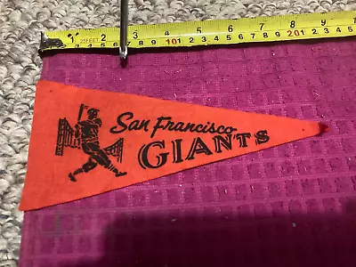 Vintage San Francisco Giants MLB Baseball SOUVENIR Pennant - FAST SHIPPER • $10.69