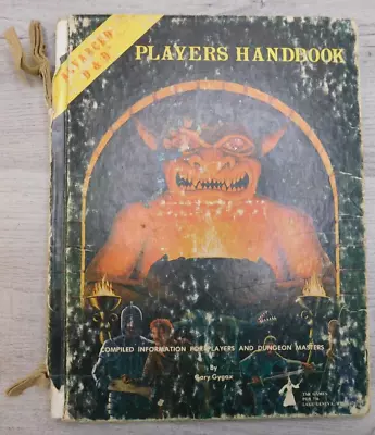 RARE AD&D Advanced Dungeons And Dragons Players Handbook TSR 1978 6th Print 1980 • $72.62
